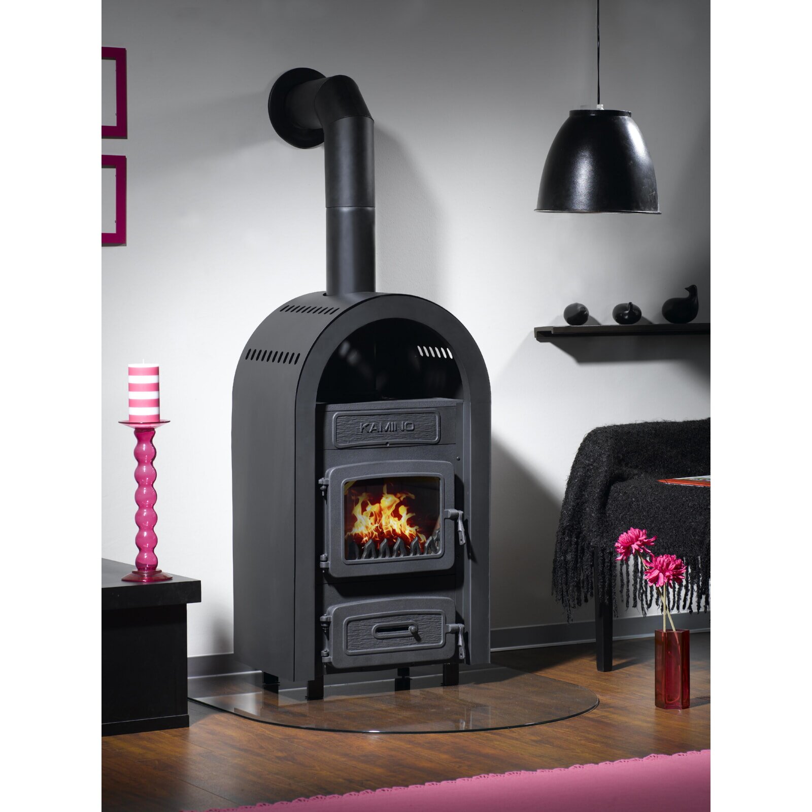 Kaminofen Wamsler Kamino 109-6 F/A, Obenanschluss - 6 kW