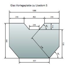 Justus Glasvorlegeplatte für Usedom