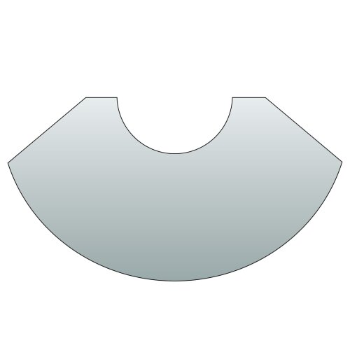 Justus Glasvorlegeplatte für runde Öfen,...