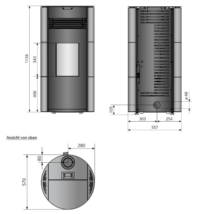 Pelletofen Justus Norta - 8 kW