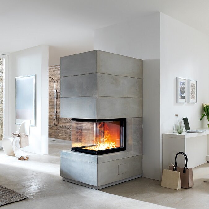 Kaminbausatz Camina S14 - 9 kW - Speicherkamin - Speicherbeton