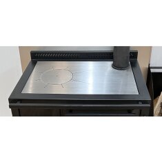 Herdkranz in schwarz Senotherm, Breite von 701-1200 mm