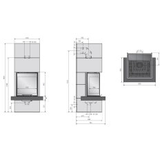 Kaminbausatz Oranier Club Tre Sims - 8 kW