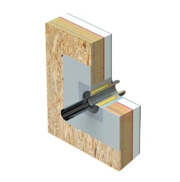 Stahlungsblechplatte für brennbare Wand für LUX-NOVA 1050 x 1050 mm