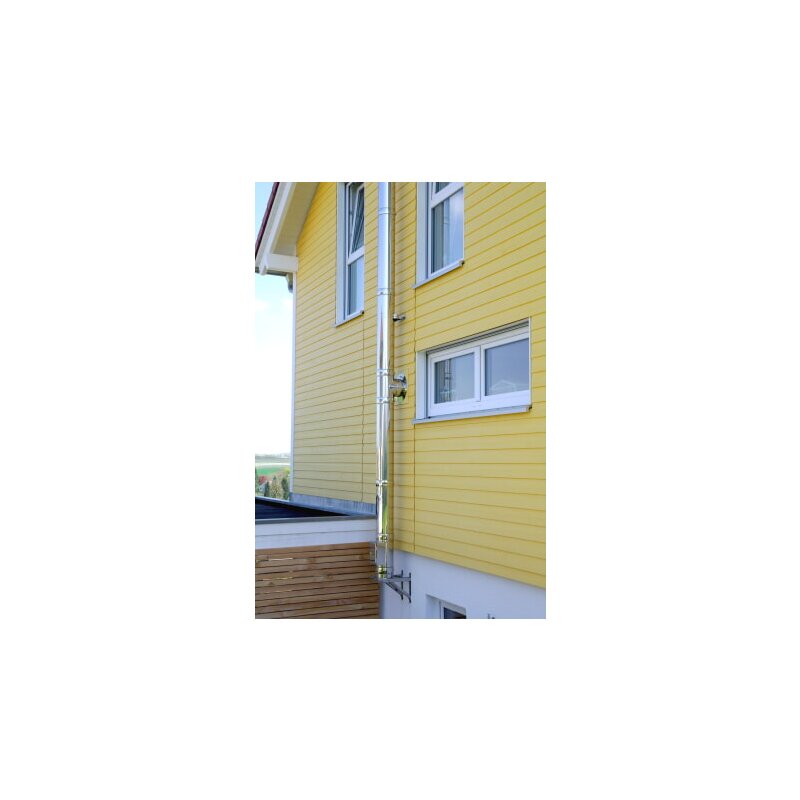 BASIS Edelstahlschornstein doppelwandig Ø 150 mm - Jeremias DW-ECO 2.0