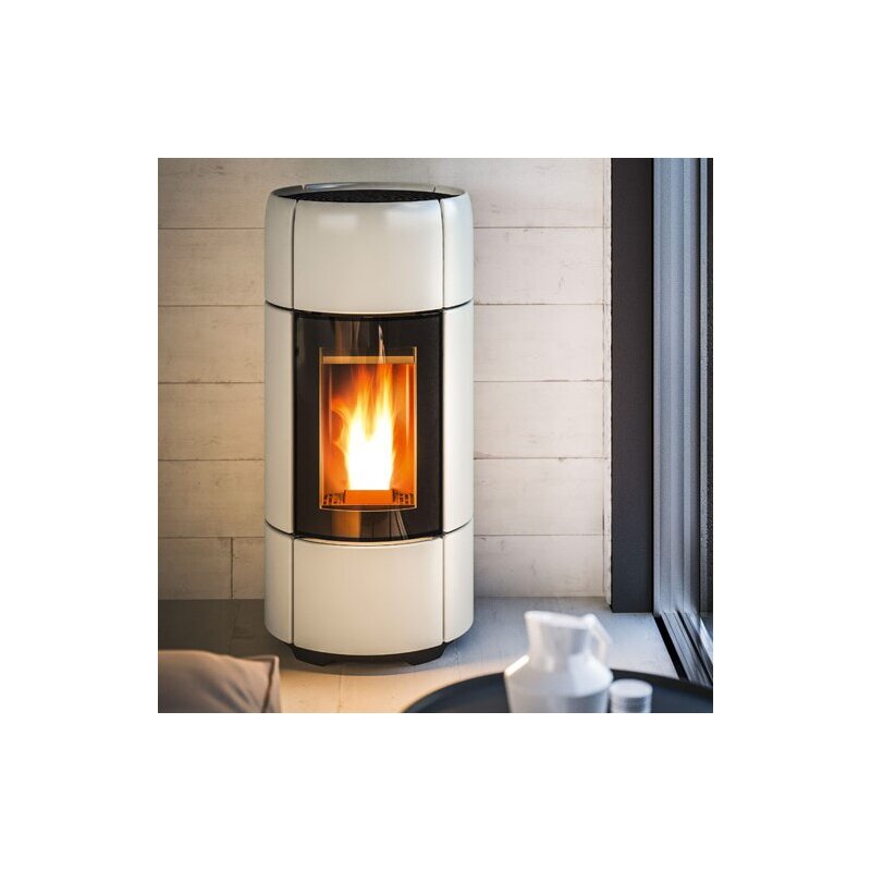 Pelletofen MCZ CURVE Air Matic 8 UP M2 Core (Anschluss oben) - Maestro+ - 8 kW