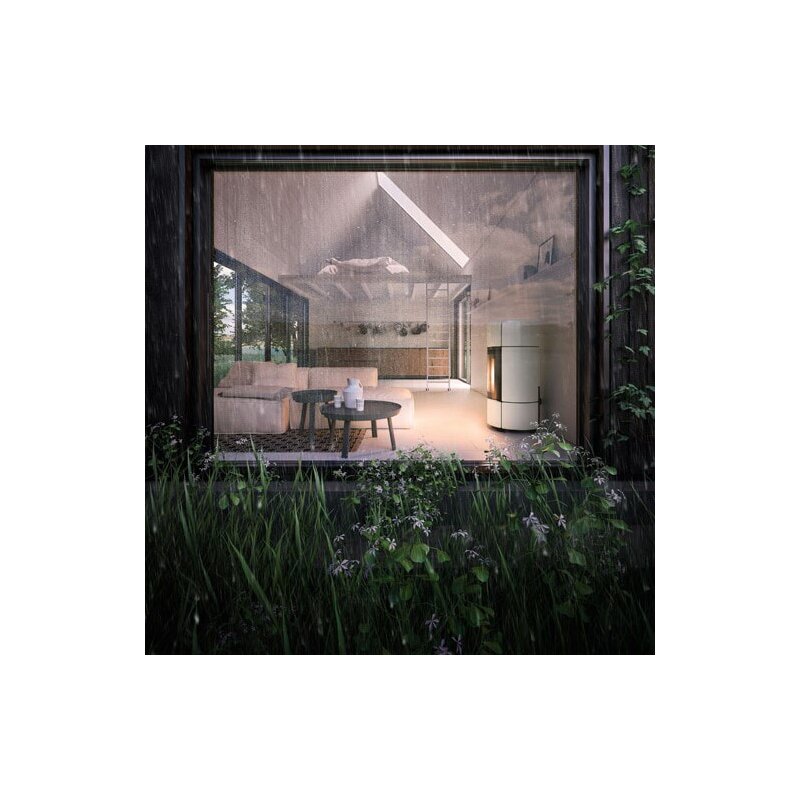 Pelletofen MCZ CURVE Air Matic 8 UP M2 Core (Anschluss oben) - Maestro+ - 8 kW