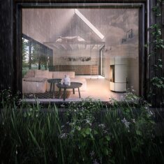 Pelletofen MCZ CURVE Air Matic 8 UP M2 Core (Anschluss oben) - Maestro+ - 8 kW