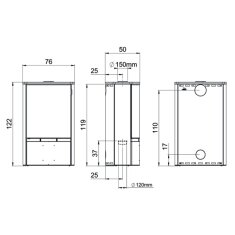 Kaminofen MCZ Saya Steel - 10 kW