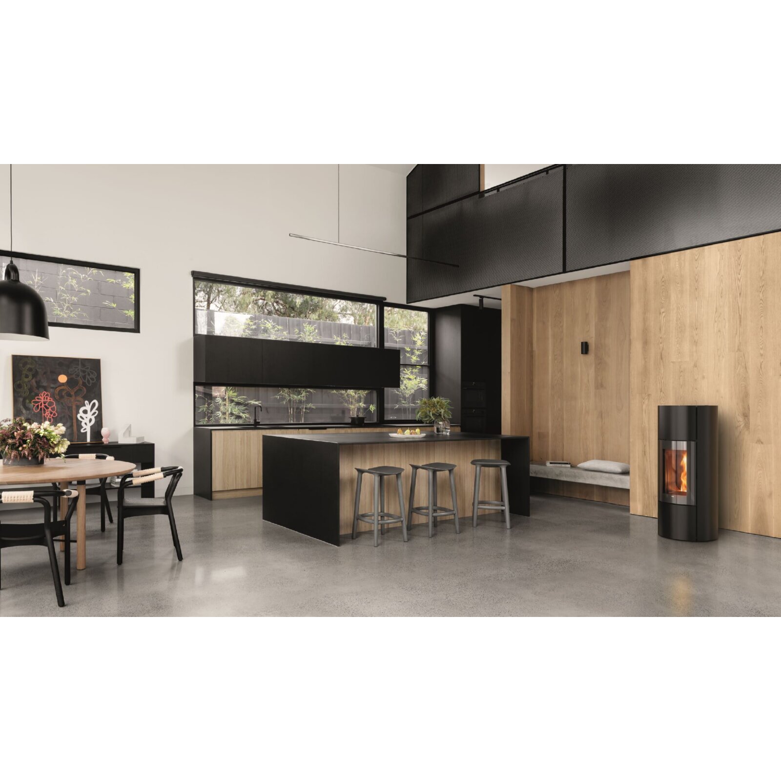 Pelletofen MCZ MOOD Comfort Air 8 CORE R (Anschluss hinten) kanalisierbar - Maestro+ - 8 kW