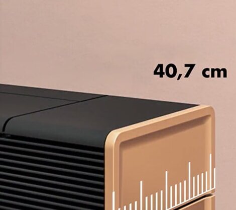 Pelletofen MCZ Feel Comfort Air Matic 12  Core R (Anschluss hinten) kanalisierbar - Maestro+ - 12 kW