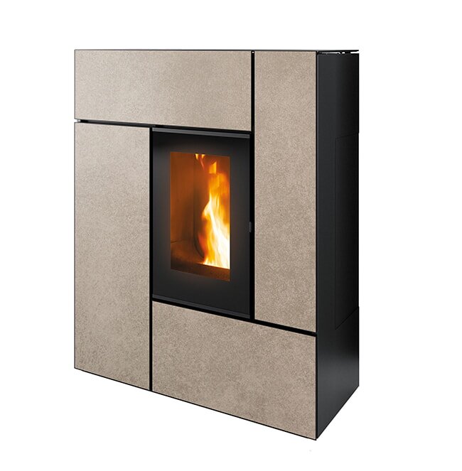 Pelletofen MCZ Feel Comfort Air Matic 12  Core UP (Anschluss oben) kanalisierbar - Maestro+ - 12 kW