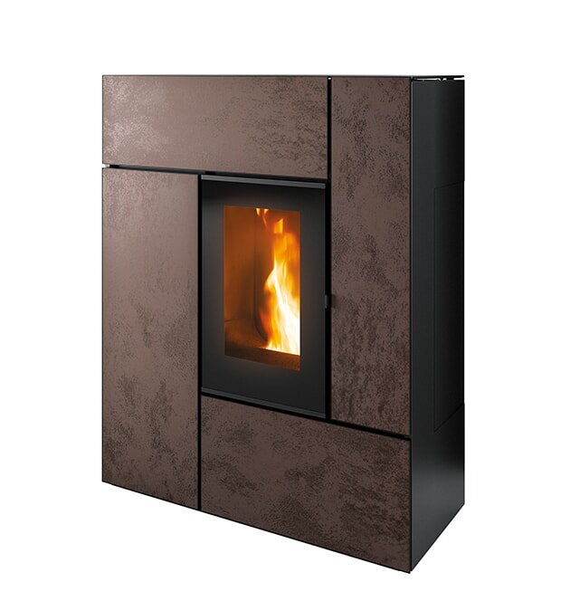 Pelletofen MCZ Feel Comfort Air Matic 12  Core UP (Anschluss oben) kanalisierbar - Maestro+ - 12 kW