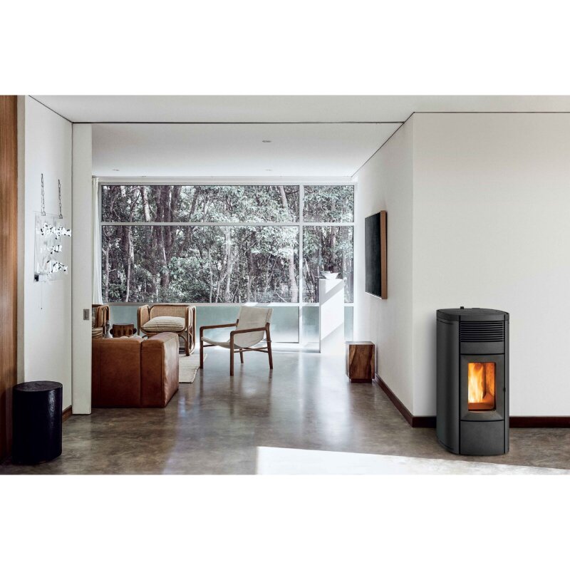 Pelletofen MCZ MUSA Comfort Air Matic 14 R CORE M3 (Anschluss hinten) kanalisierbar - Maestro+ - 14 kW