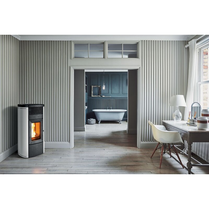 Pelletofen MCZ MUSA Comfort Air Matic 14 R CORE M3 (Anschluss hinten) kanalisierbar - Maestro+ - 14 kW