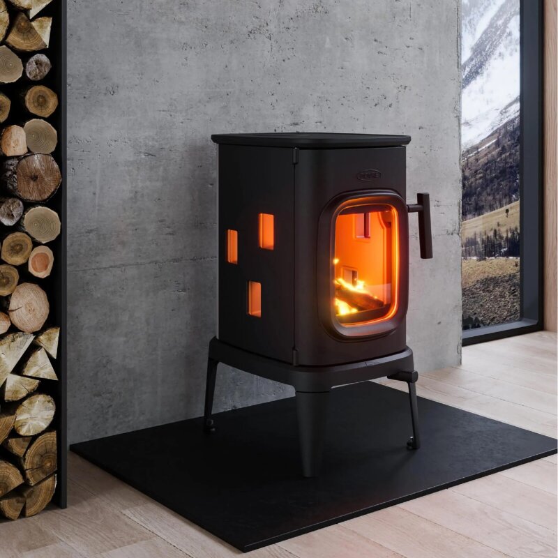 Kaminofen Gussofen Dovre Saga 107 - 7 kW - Schwarz lackiert