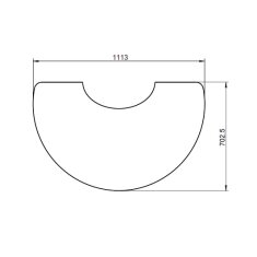 Austroflamm Glasvorlegeplatte für Clou Pellet