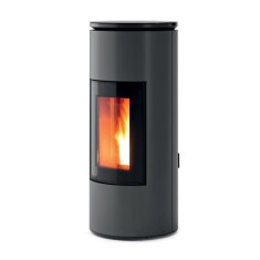 Pelletofen MCZ MOOD Comfort Air 8 M2 kanalisierbar - Maestro+ - 8 kW - Silber