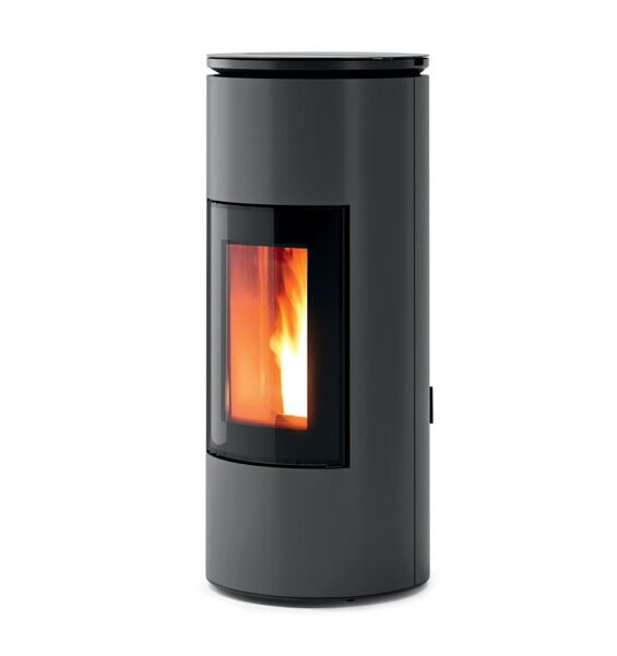 Pelletofen MCZ MOOD Comfort Air 8 M2 kanalisierbar - Maestro+ - 8 kW - Silber