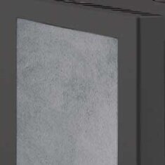 Kaminofen Justus Texas V - 6 kW - Stahl Schwarz - Specksteinkeramik grau