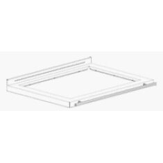 Greithwald Herdstange in Edelstahl - eckig - vorne