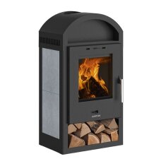 Kaminofen Justus Vegas - 6 kW -  Stahl Schwarz -...