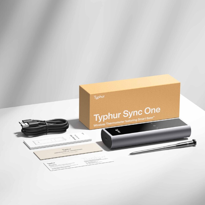 Typhur Sync One kabelloses Fleischthermometer mit 1 Sonde - wireless