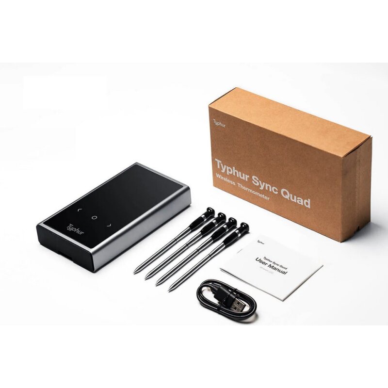 Typhur Sync Quad - drahtloses 4- Fühler Fleischthermometer - wireless