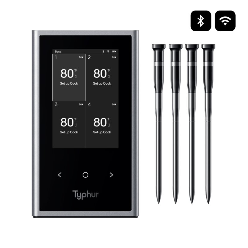 Typhur Sync Quad - kabelloses Fleischthermometer mit 4 Sonden - wireless