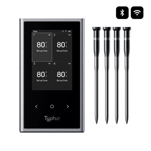 Typhur Sync Quad - kabelloses Fleischthermometer mit 4...