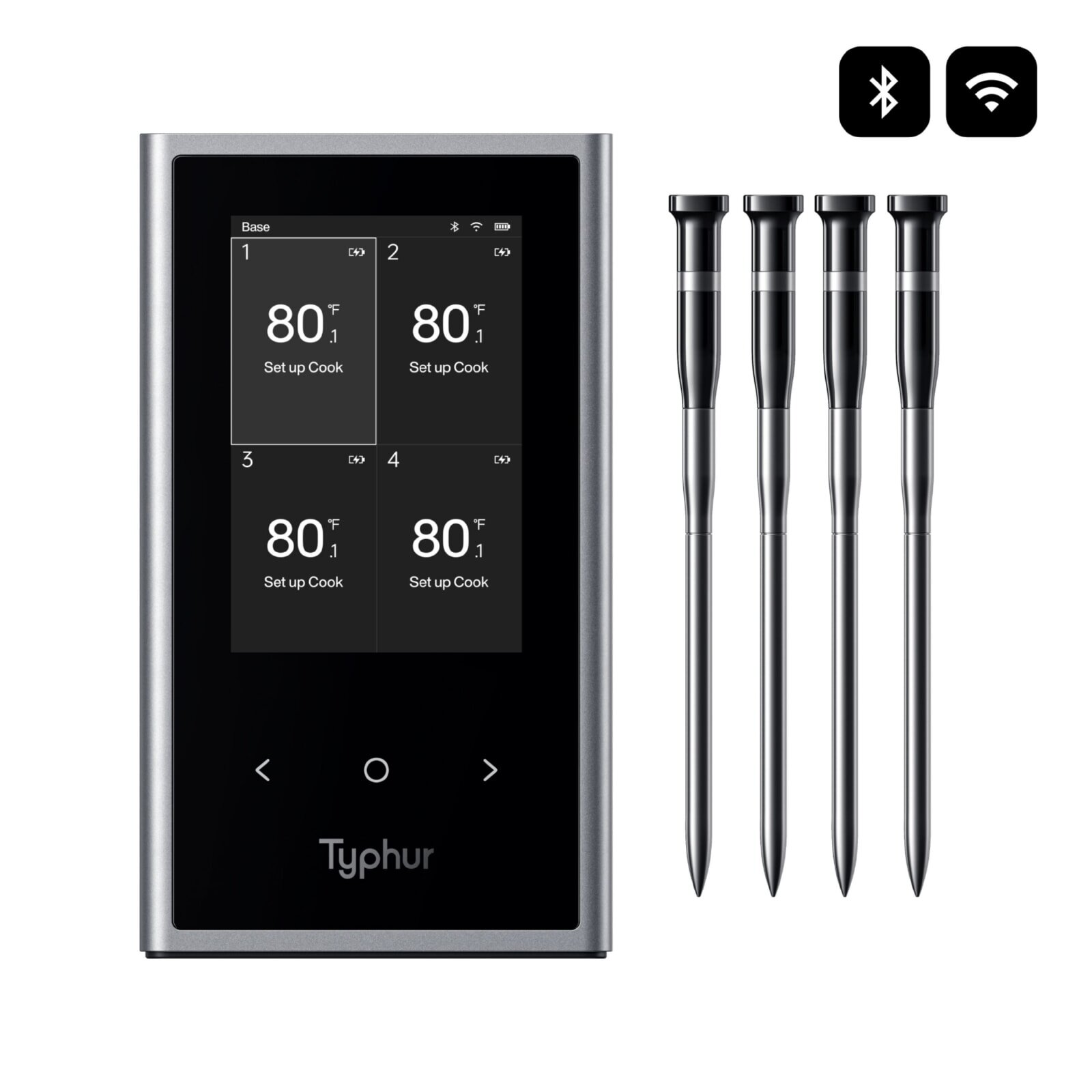 Typhur Sync Quad - kabelloses Fleischthermometer mit 4 Sonden - wireless
