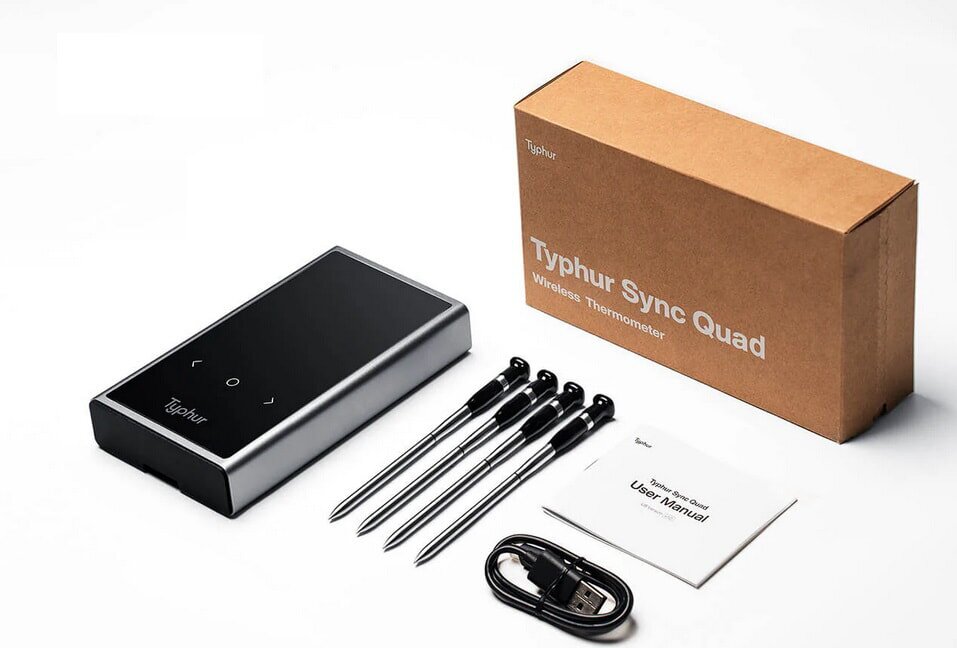 Typhur Sync Quad - kabelloses Fleischthermometer mit 4 Sonden - wireless