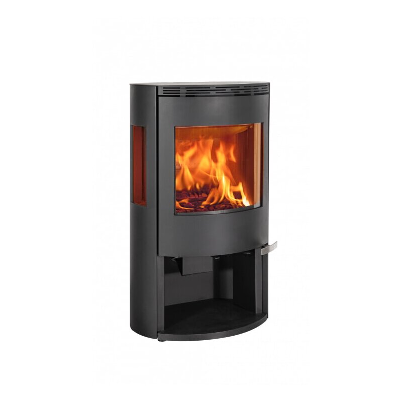 Kaminofen ILD 10 Eco AP mit Seitenfenster (BP) - 6,5 kW - Schwarz