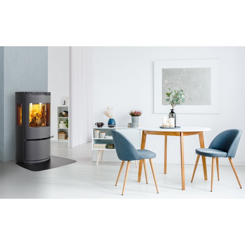 Kaminofen ILD 10 Eco AP mit Seitenfenster (BP) - 6,5 kW - Schwarz