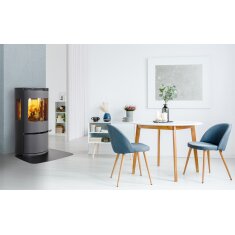 Kaminofen ILD 10 Eco AP mit Seitenfenster (BP) - 6,5 kW - Schwarz