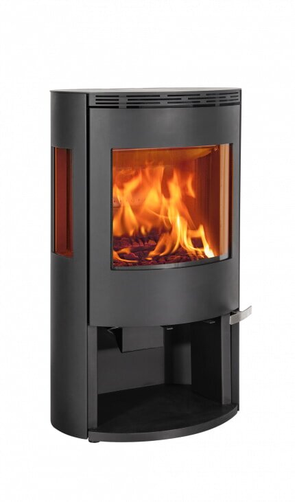 Kaminofen ILD 10 Eco AP mit Seitenfenster (BP) - 6,5 kW - Schwarz