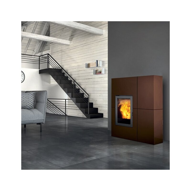 Pelletofen Edilkamin BLADE 12++ Evo - Stahl - 12,1 kW