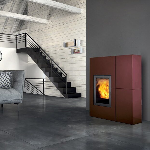 Pelletofen Edilkamin BLADE 12++ Evo - Stahl - 12,1 kW