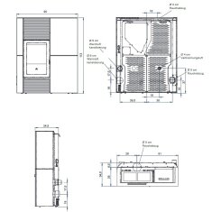 Pelletofen Edilkamin BLADE 12++ Evo - Naturstein - 12,1 kW