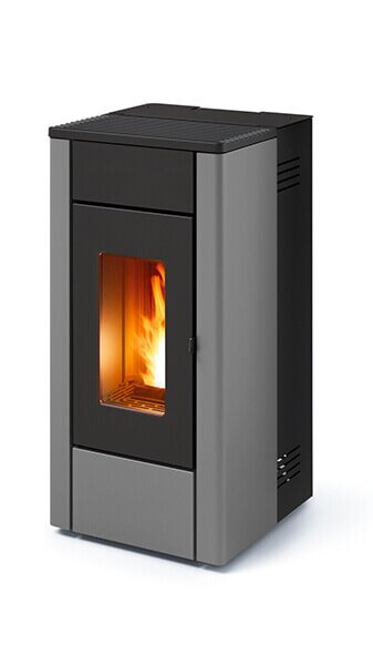 Eckiger Pelletofen MCZ Amy Air - 6 kW, schwarz