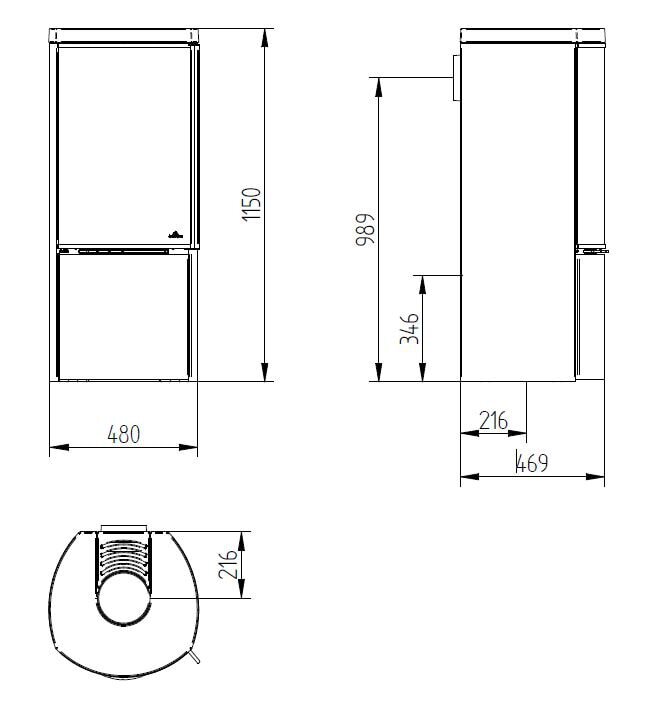 Kaminofen Jydepejsen Cozy Classic - 6 kW