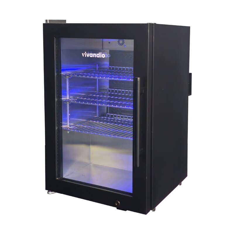 Vivandio Outdoor Kühlschrank - mattschwarz - FS-63 - 63 Liter