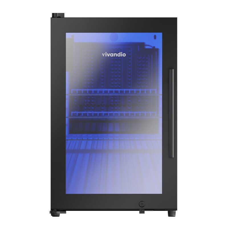 Vivandio Outdoor Kühlschrank - mattschwarz - FS-63 - 63 Liter