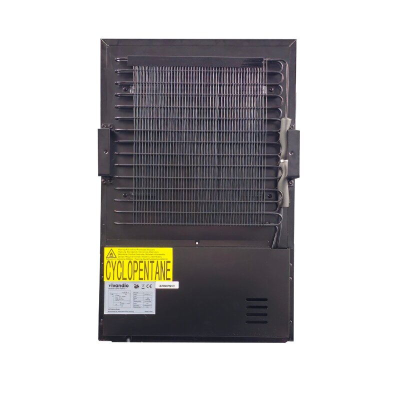 Vivandio Outdoor Kühlschrank - mattschwarz - FS-63 - 63 Liter