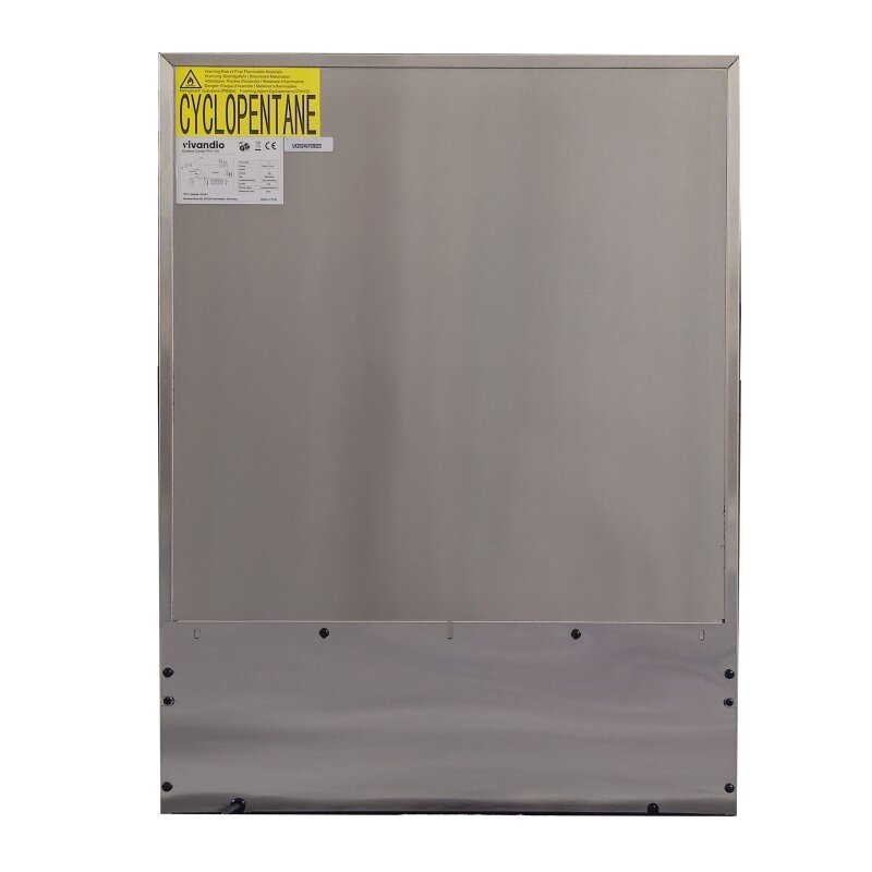 Vivandio Outdoor (Wein)kühlschrank mit Schubladen FD-110, 2 Zonen - Silber