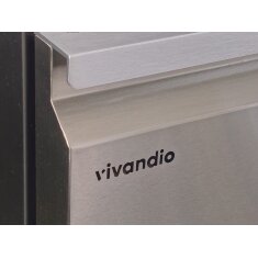 Vivandio Outdoor (Wein)kühlschrank mit Schubladen FD-110, 2 Zonen - Silber