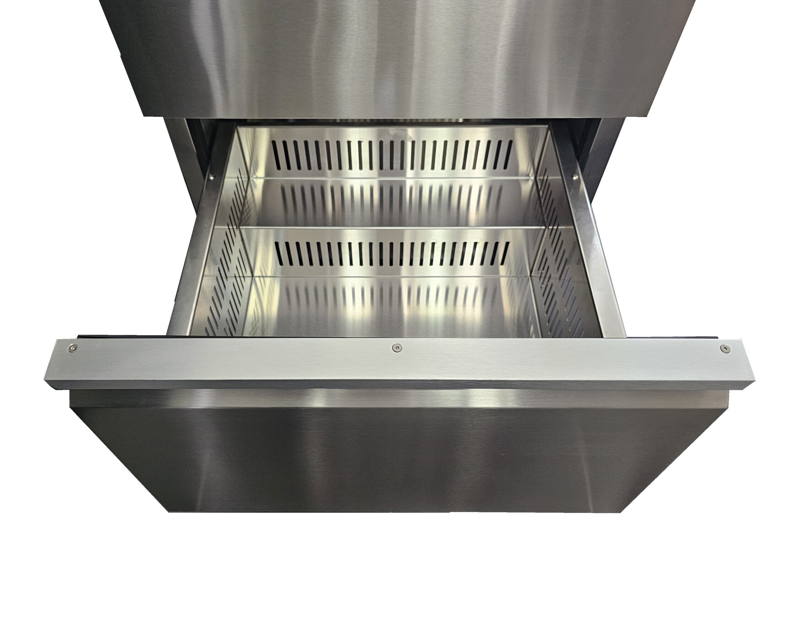 Vivandio Outdoor (Wein)kühlschrank mit Schubladen FD-110, 2 Zonen - Silber