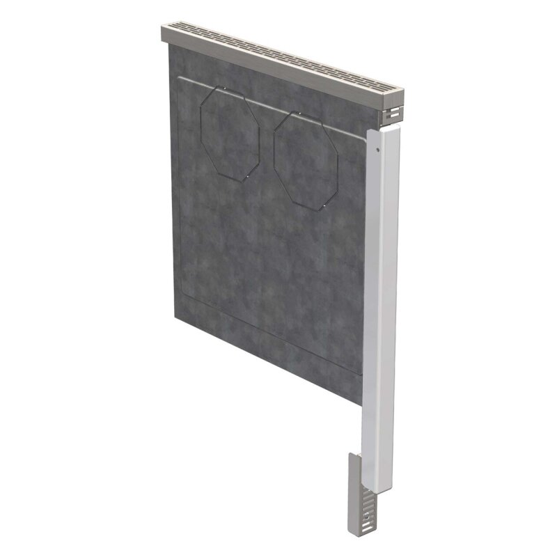 Lohberger Rega Brandschutzeinheit, 65 mm - emaillierte Seitwand - anthrazit metallic