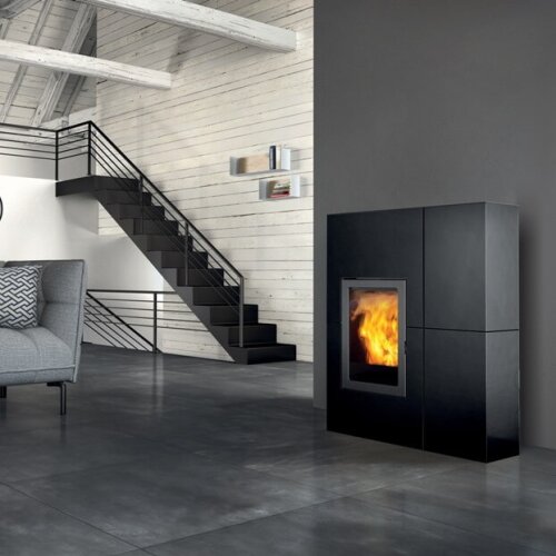 Edilkamin BLADE 12++ Evo - Verkleidung Stahl Schwarz