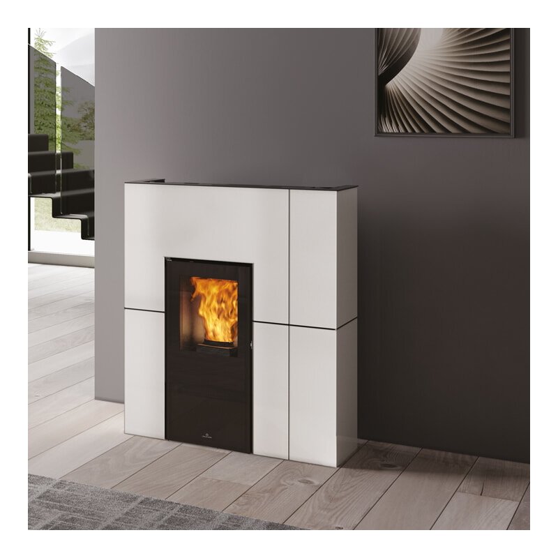 Pelletofen wasserführend Edilkamin BLADE H 15 Evo - Stahl - 14,9 kW